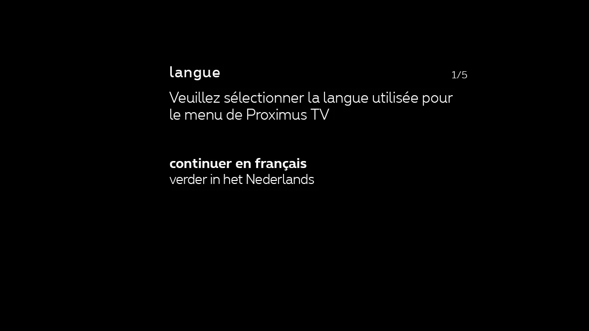 Decoder installation language fr