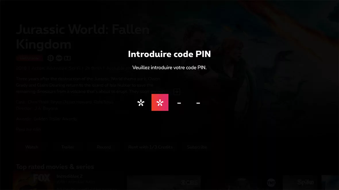 Decoder installation pin code fr